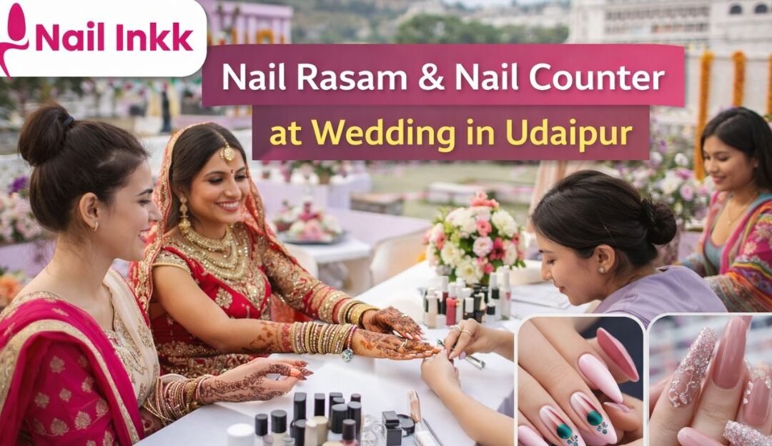 Nail Rasam & Nail Counter at Wedding in Udaipur – A New Luxury Trend by Nail Inkk